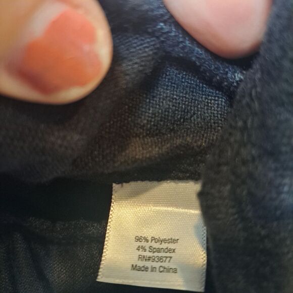 Arizona Jean Co. Cropped Long Sleeve Ruffle Peplum Hem Y2K Top Black NWT Sz XXXL - Picture 7 of 8